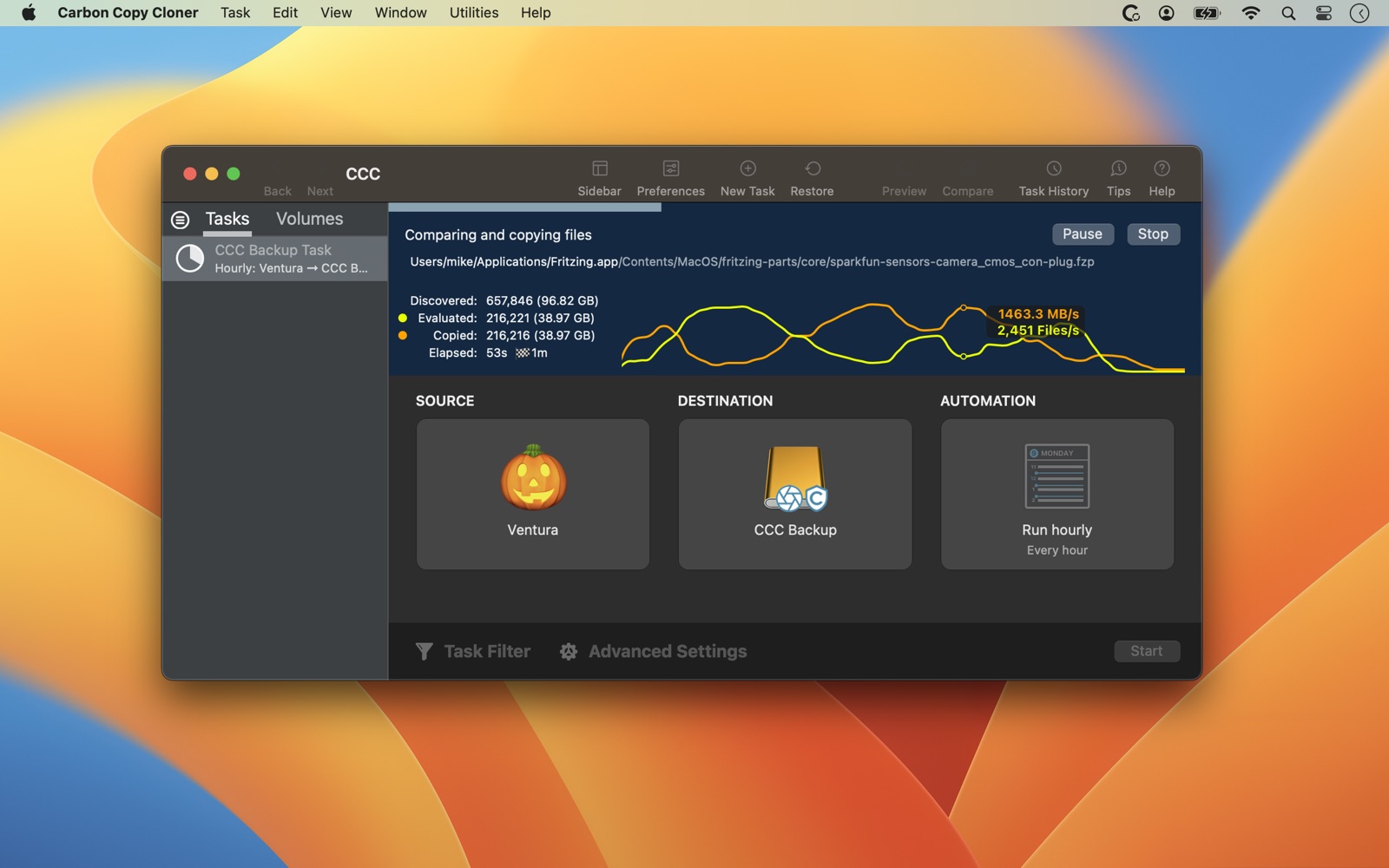 CCC is ready for macOS Ventura